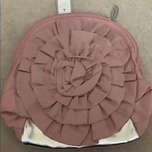 Pink flower backpack